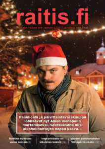 Joni Villasen hauskan jouluinen omakuva löytyy myös tämän raitis.fi-lehden painetun version kannesta.